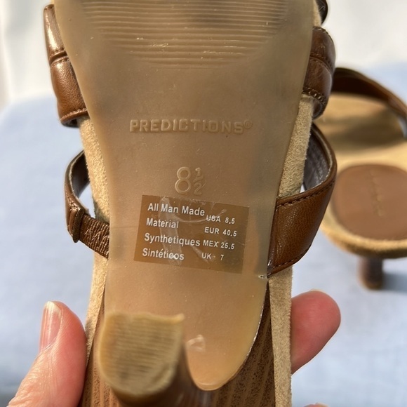 Predictions brown heeled sandals size 8.5 - Picture 7 of 11
